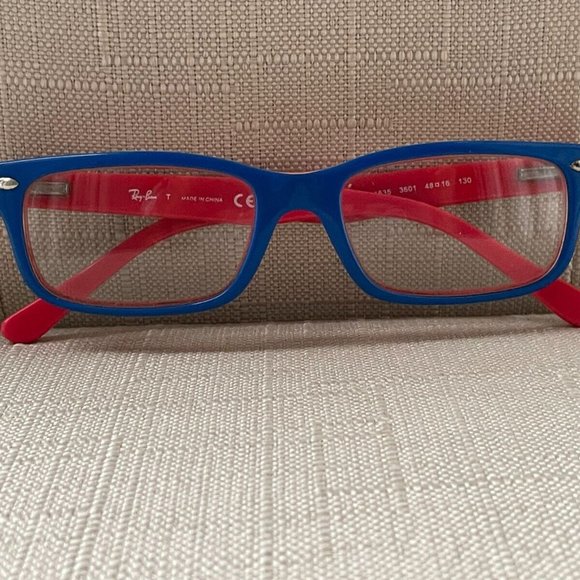 Ray-Ban Women Eyeglasses Blue/Red Tone RB1535 48[]16 130 Glasses Retail $130 - Picture 3 of 12